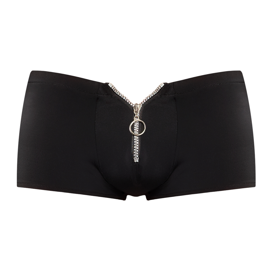 Shorts Met Rits L/Xl Zwart | Stijlvol & Comfortabel Male Power