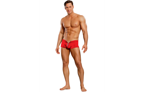 Shorts mit Reißverschluss – S/M – Rot