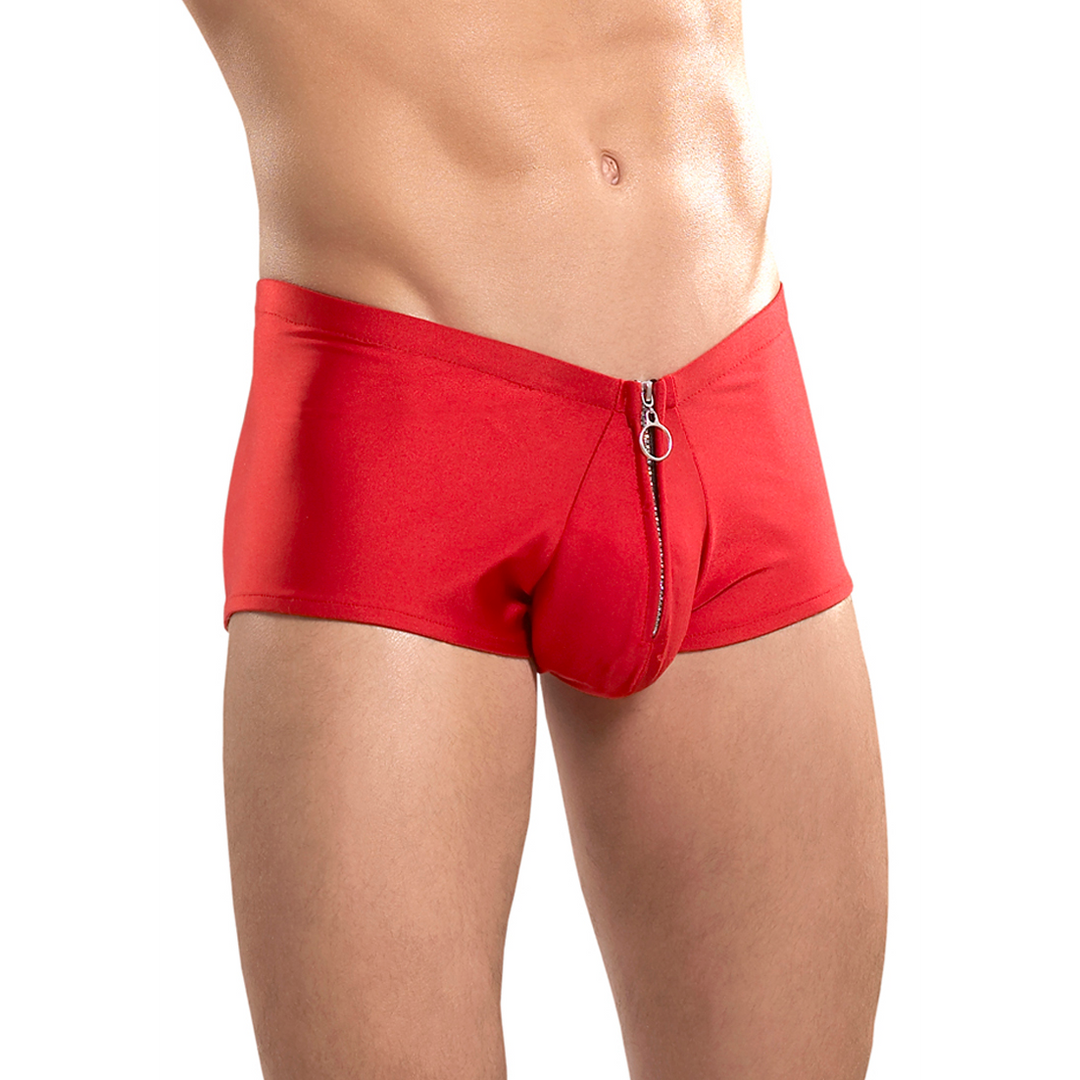 Shorts with zip - S/M - Red