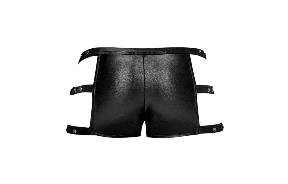 Vulcan Cut Out Cage Shorts Black | Cool & Seductive L/XL