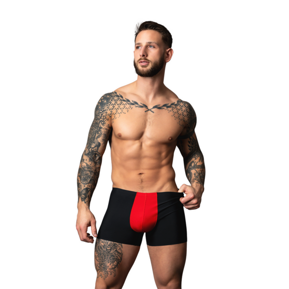 Pouch Short – L – Schwarz/Rot