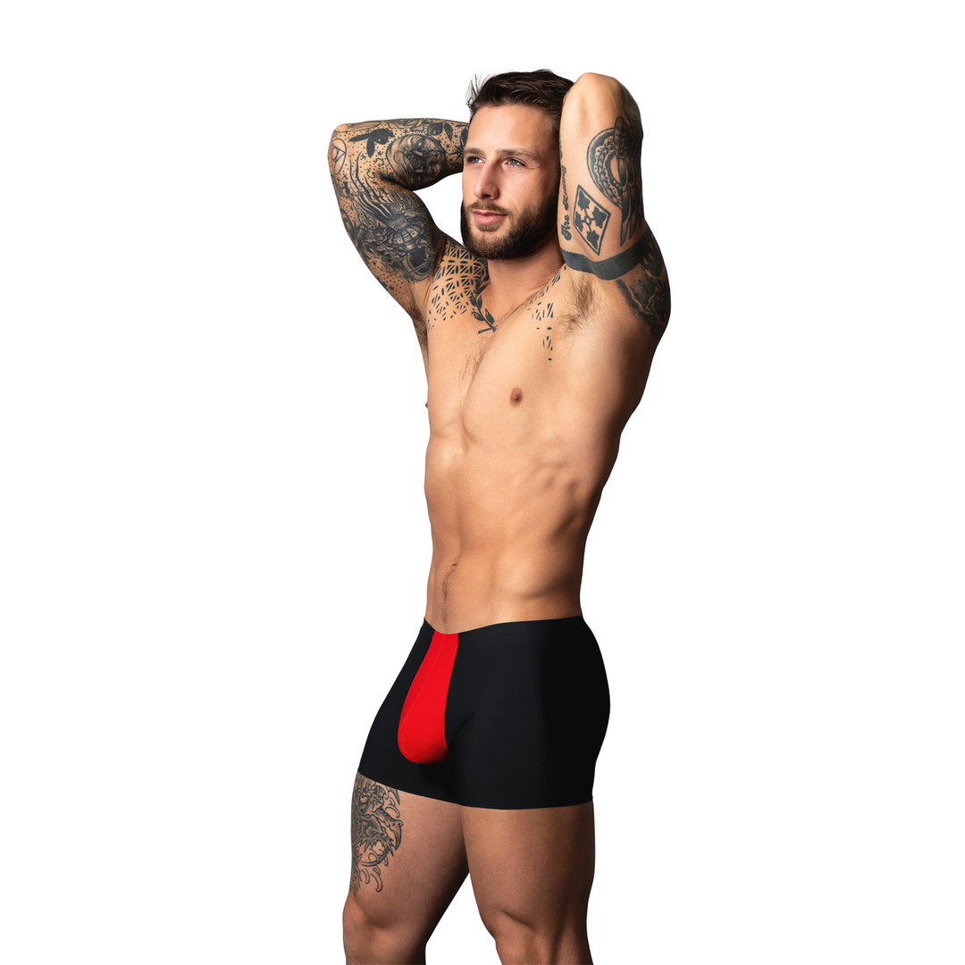 Pouch Short - XL - Zwart/Rood