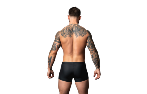 Snap Off Short L Schwarz – Robuste & funktionelle Herrenboxershorts