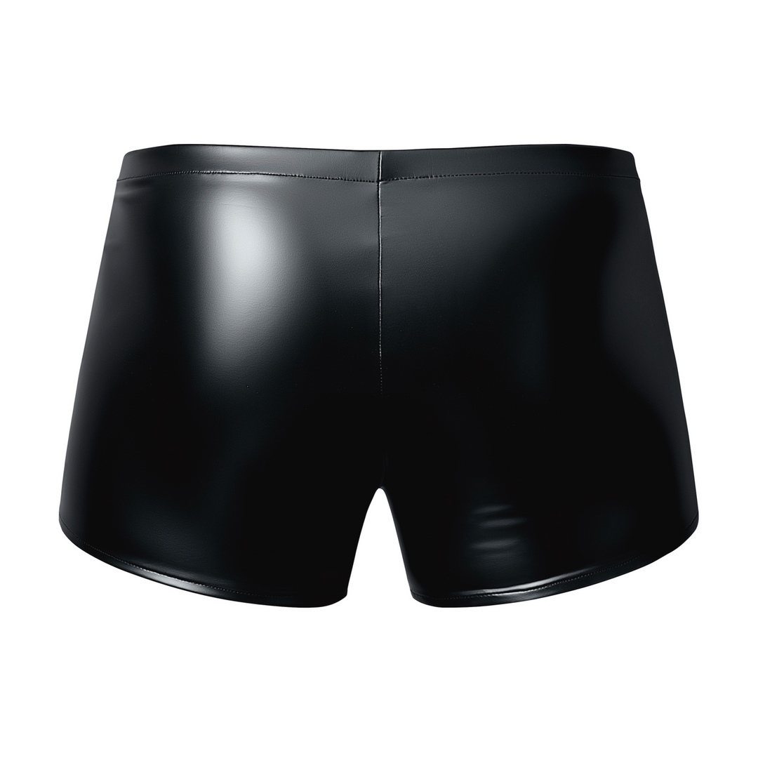 Wetlook Pouch Short Zwart - Stoer & Comfortabel M
