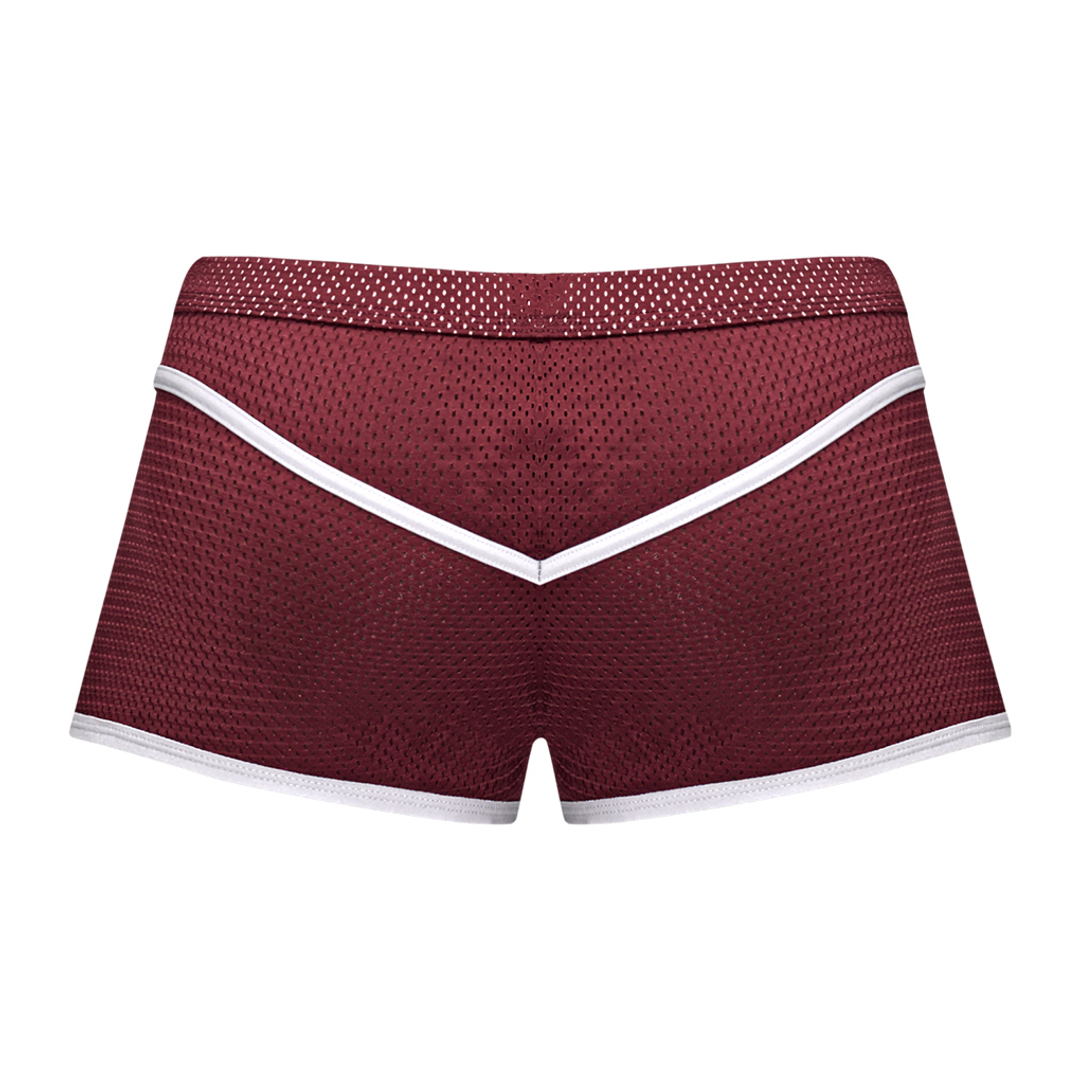 Mini Short L Bordeaux – Sportieve, Comfortabele Korte Broek
