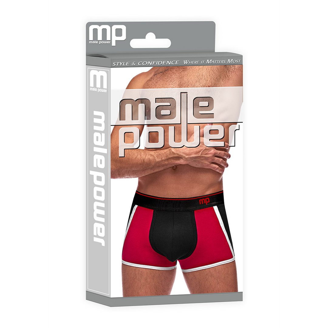 Retro Sport Panel Short L – Kühler, dehnbarer Komfort in Schwarz