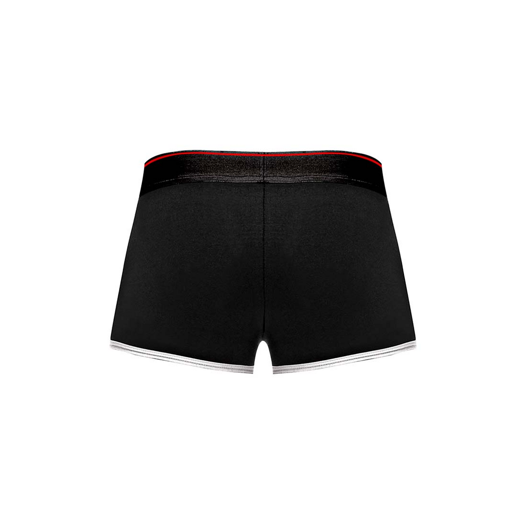 Retro Sport Panel Short L – Kühler, dehnbarer Komfort in Schwarz