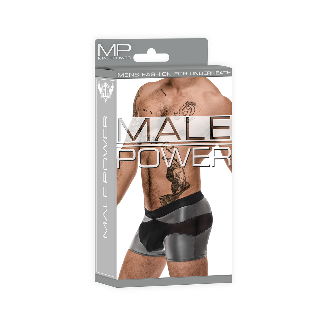 Shorts S Grijs Van Male Power – Stijlvol & Comfortabel Mesh