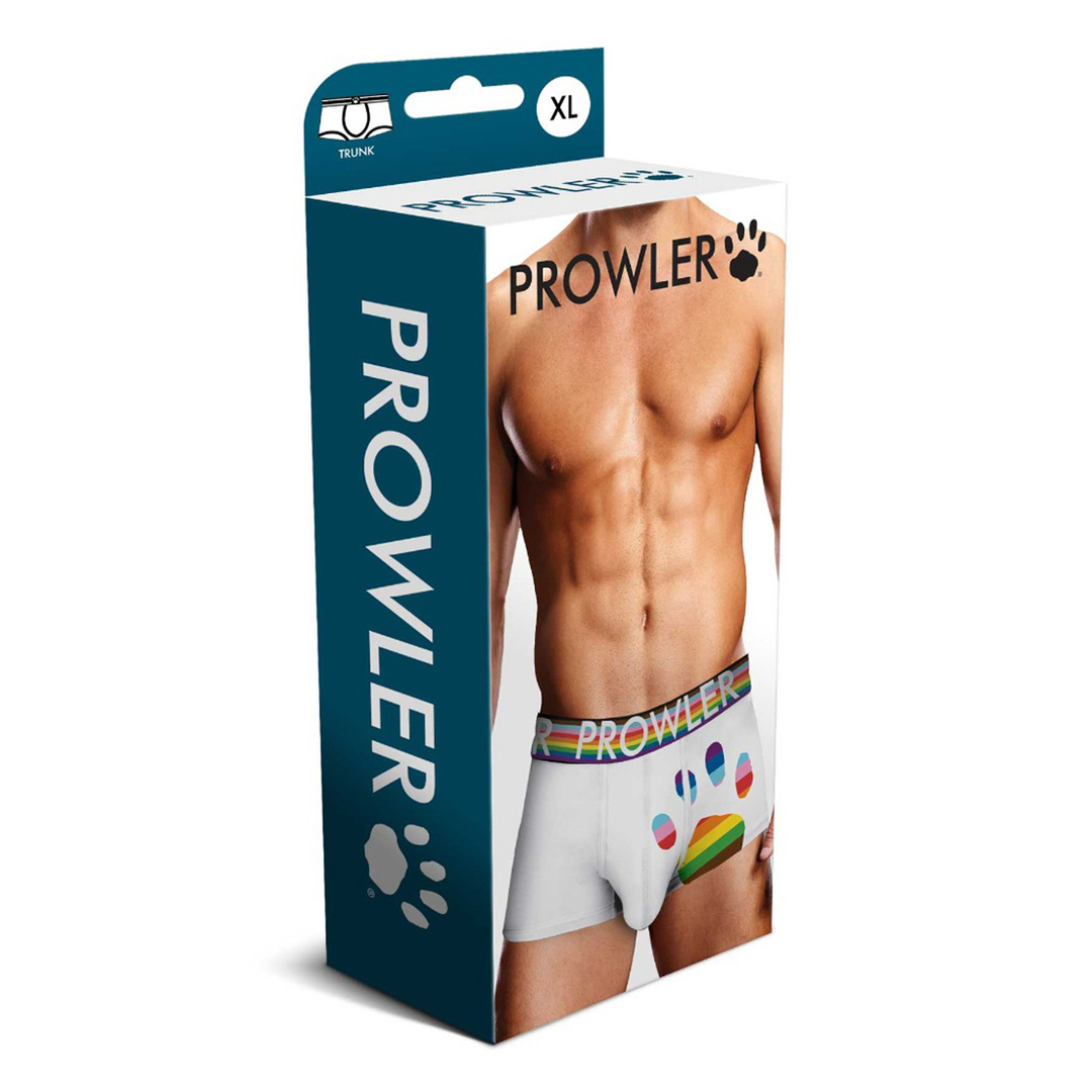 Oversized Paw Trunk XL White – Comfort & Progress Pride Underwear