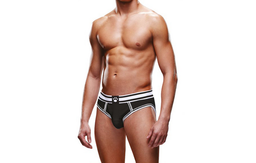 Open Brief Xl Zwart/Wit – Stijlvolle Rugloze Slips Prowler