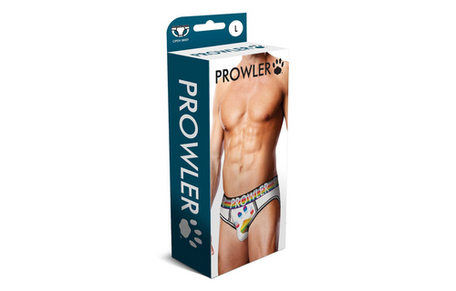 Oversized Paw Open Brief - L - White