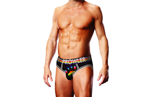 Oversized Paw Open Briefs L Black – Comfort & Cool Style