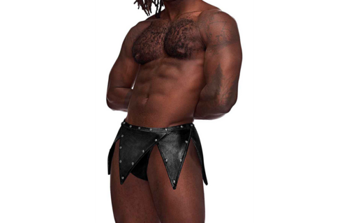Eros Gladiator Kilt L/XL Schwarz – Cooles & sexy Fetisch-Design