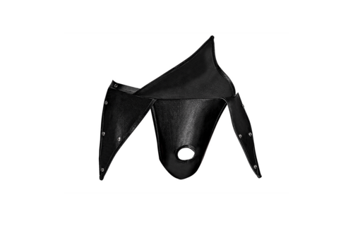 Eros - Gladiator Kilt Ontwerp met een Bevestigde Thong - L/XL - Zwart