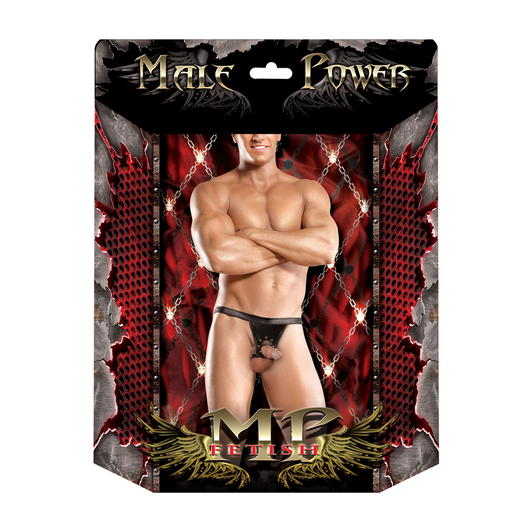 Appolo - Power Sock met Ronde Snit en Open Achterkant - L/XL - Zwart