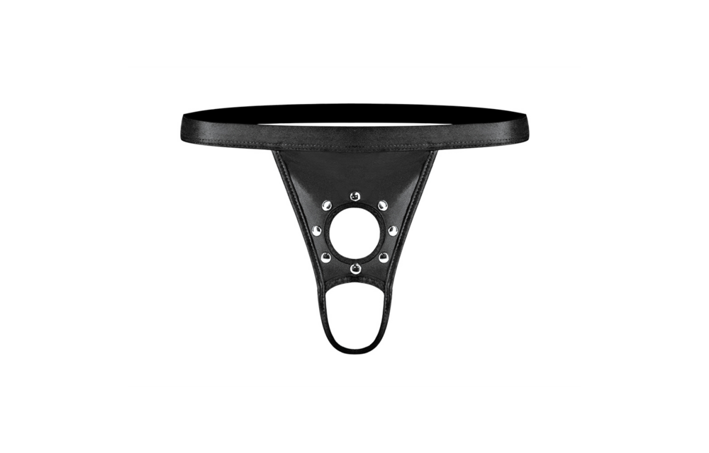 Appolo - Power Sock with Round Cut and Open Back - L/XL - Black