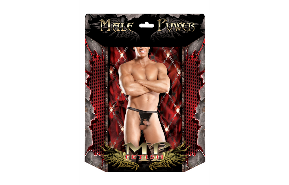 Appolo - Power Sock with Round Cut and Open Back - S/M - Black