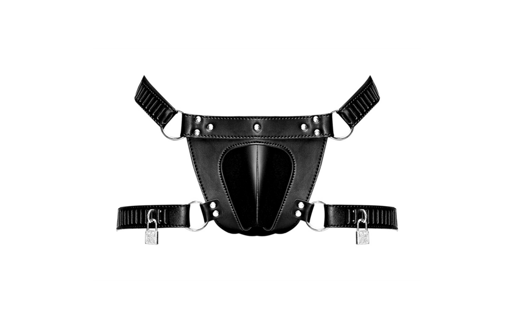 Scorpio Imitatieleren Kuisheidsstring Zwart | Veilig & Stijlvol