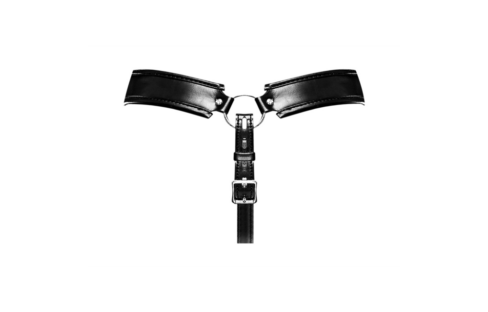 Taurus Kuisheidskooi String Zwart - One Size Pu-Leer | Male Power