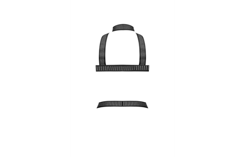 Elastic Harness With Studs Black - Cool & Adjustable | Male Power