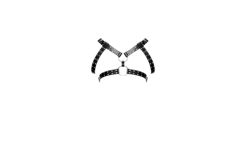 Twins Black Imitation Leather Harness | Adjustable & Cool