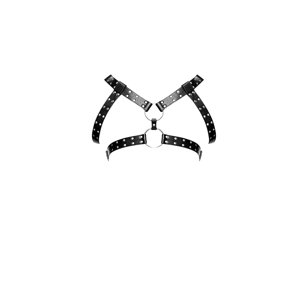 Tweelingen Zwart Imitatie Leren Harnas | Verstelbaar & Stoer