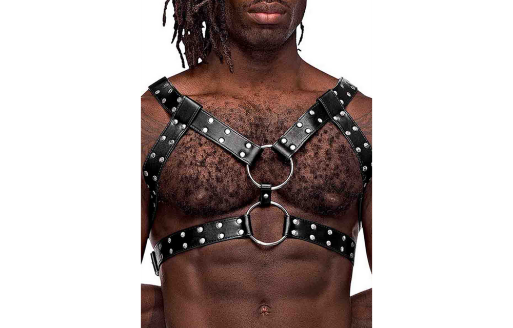 Twins Black Imitation Leather Harness | Adjustable & Cool