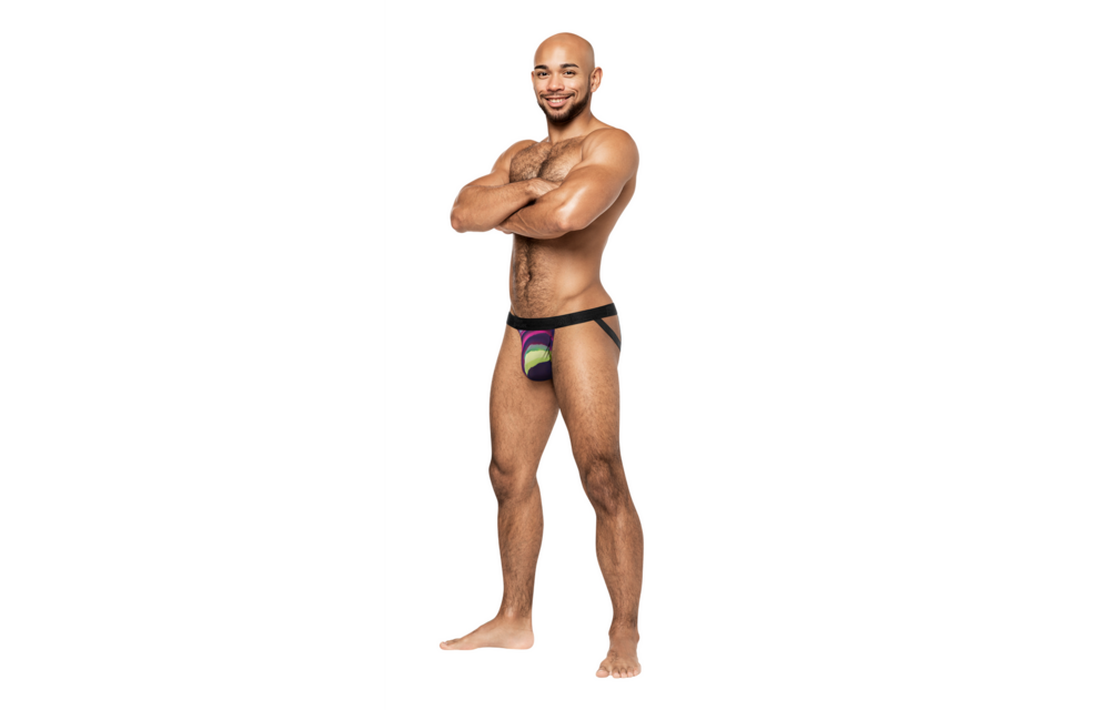 Strappy Ring Jock - S/M - Pride