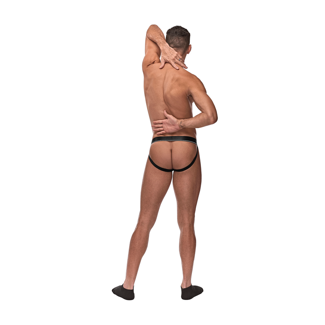 Cockring Jock S/M Bordeaux - Stijlvolle Power & Comfort