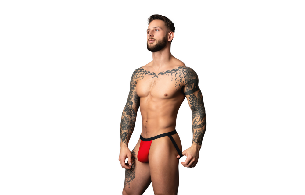 Jock – L/XL – Rot/Schwarz