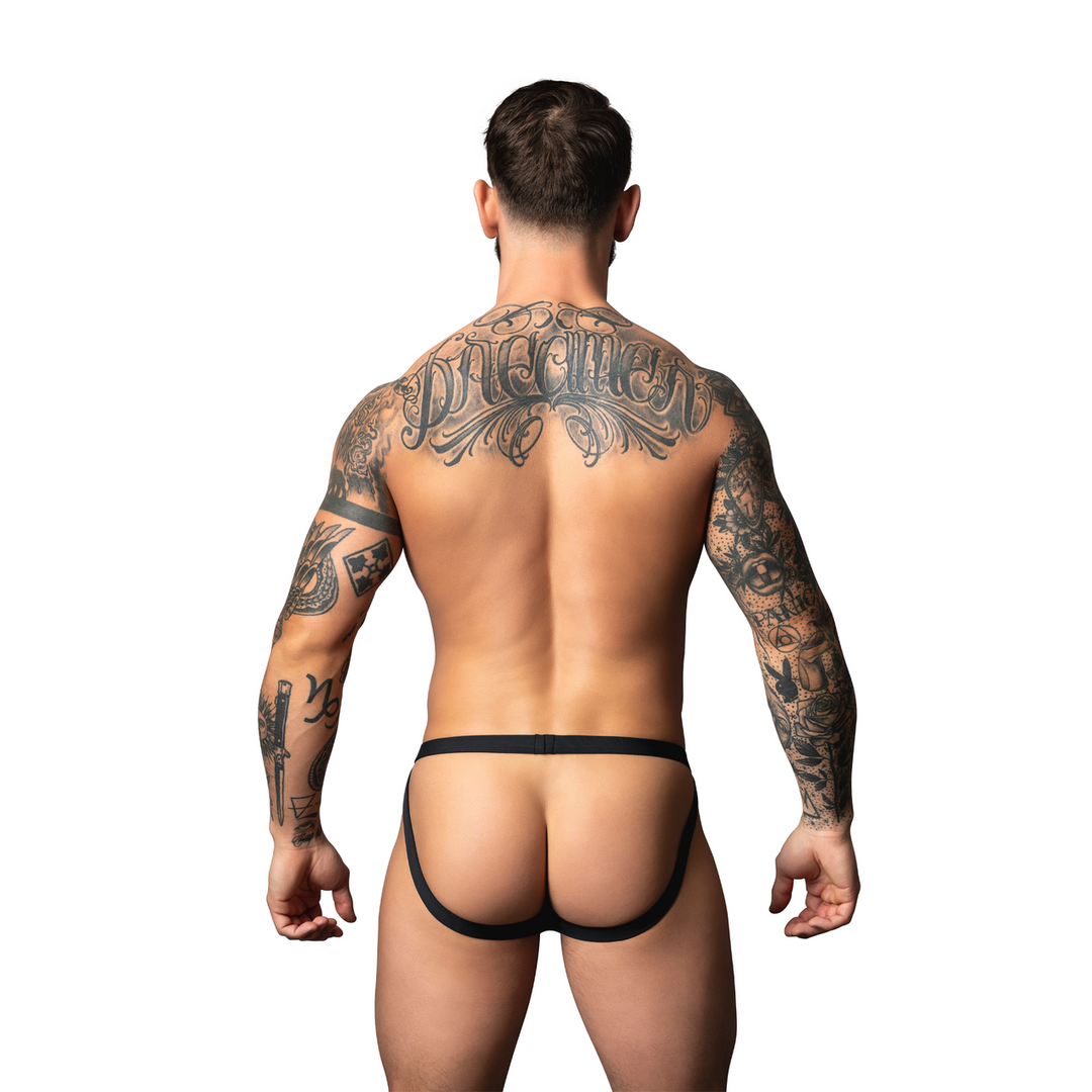 Jock L/XL Rot/Schwarz Male Power – Bequem & sexy Mesh