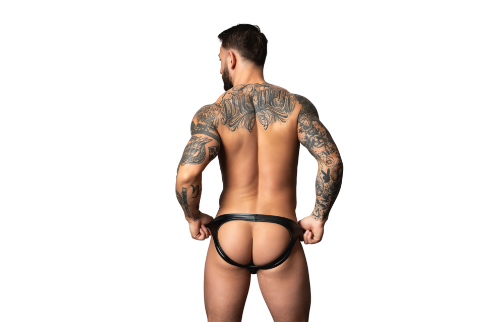Moonshine - Wetlook Jock - L/XL - Zwart