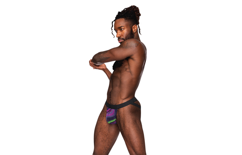 Strappy Jock with Black Cock Ring | Comfort & Power S/M