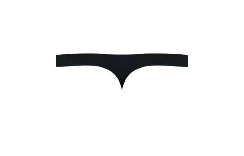 Bong Thong L/XL Black | Luxurious Satin Spandex Briefs from Male Power