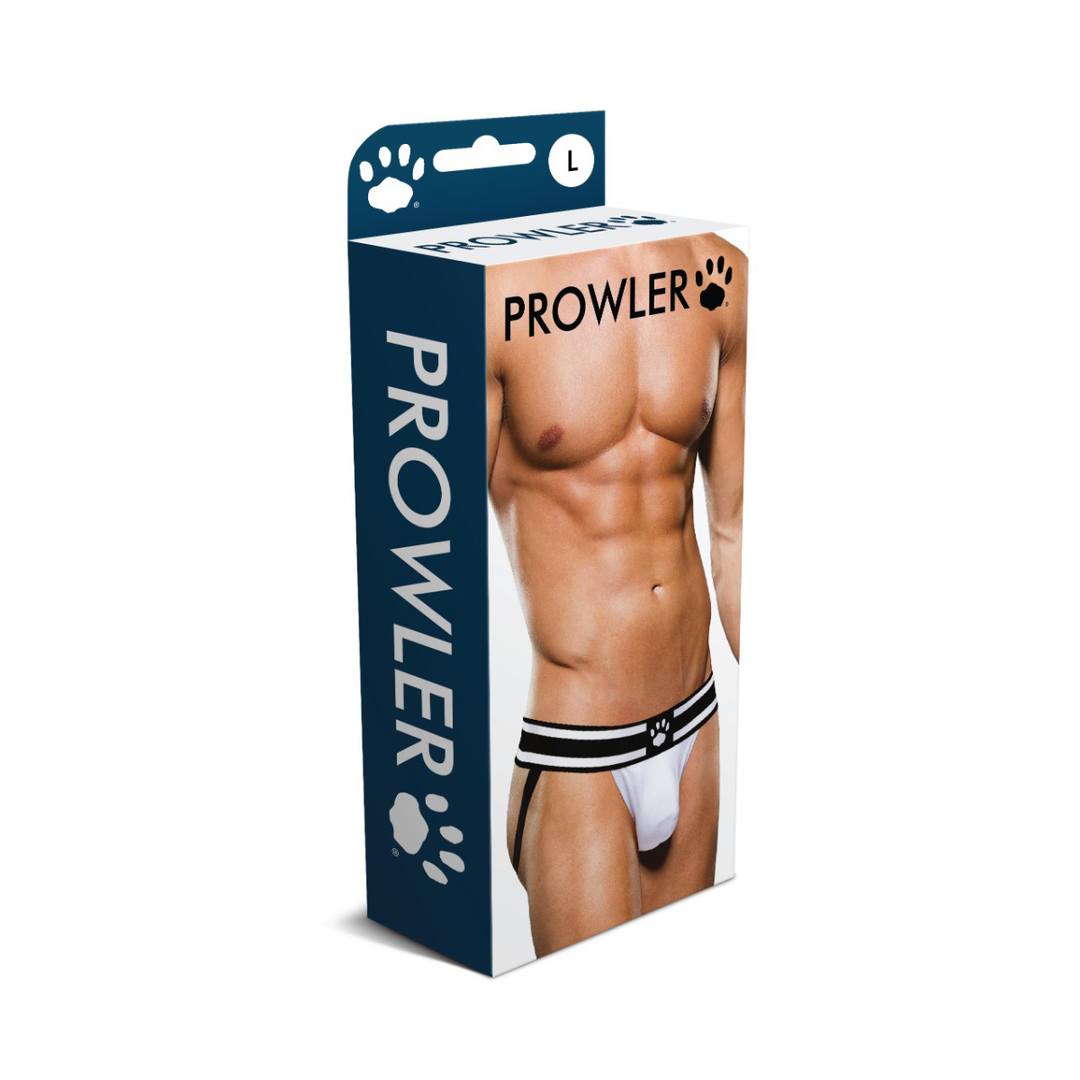 Jock M Wit/Zwart - Stijlvolle Prowler Jockstrap & Comfort