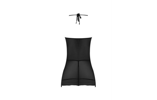 Nachthemd und G-String-Set – L/XL – Schwarz