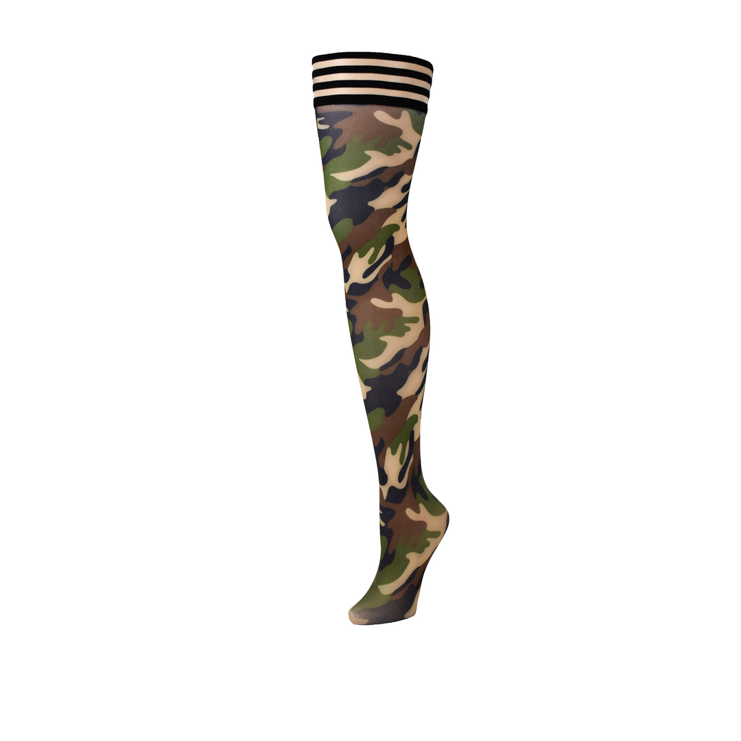 Alex - Thigh High - D - Camouflage
