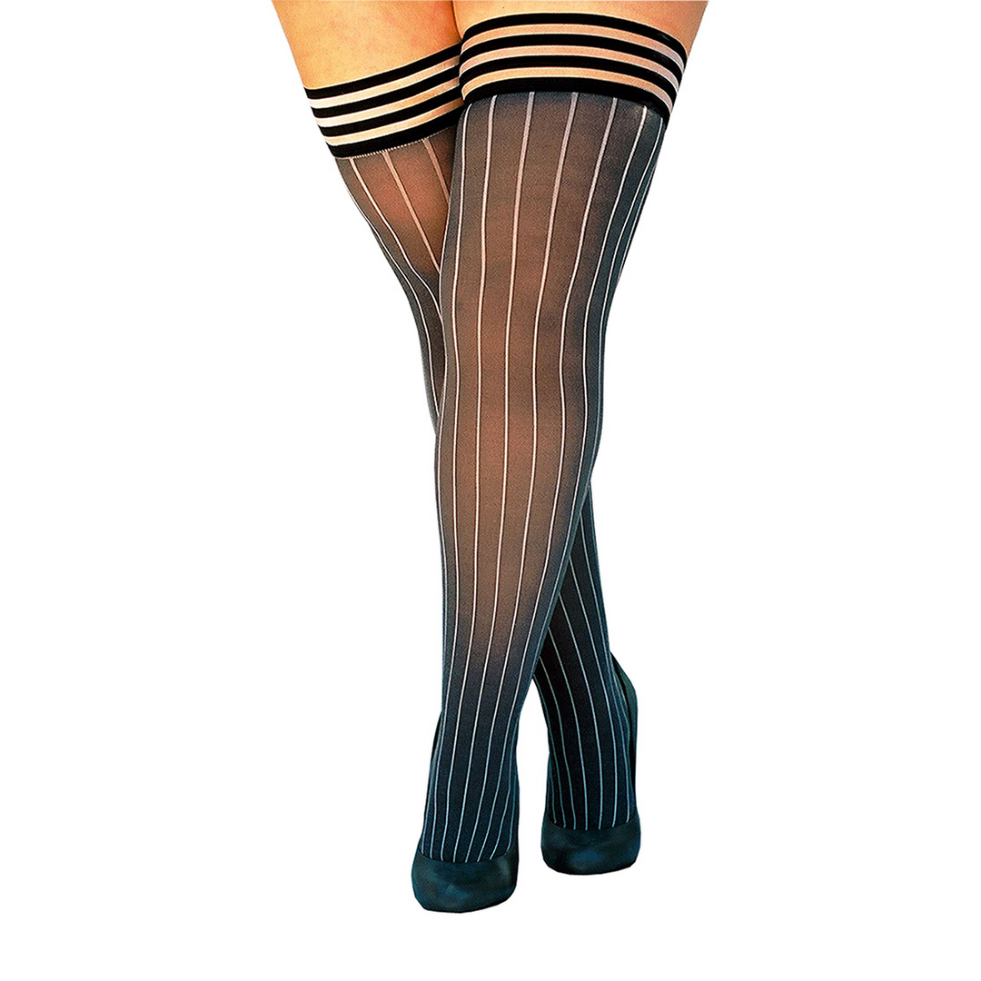 Annabelle Grey Over-the-Knee Stockings | Comfort & Style