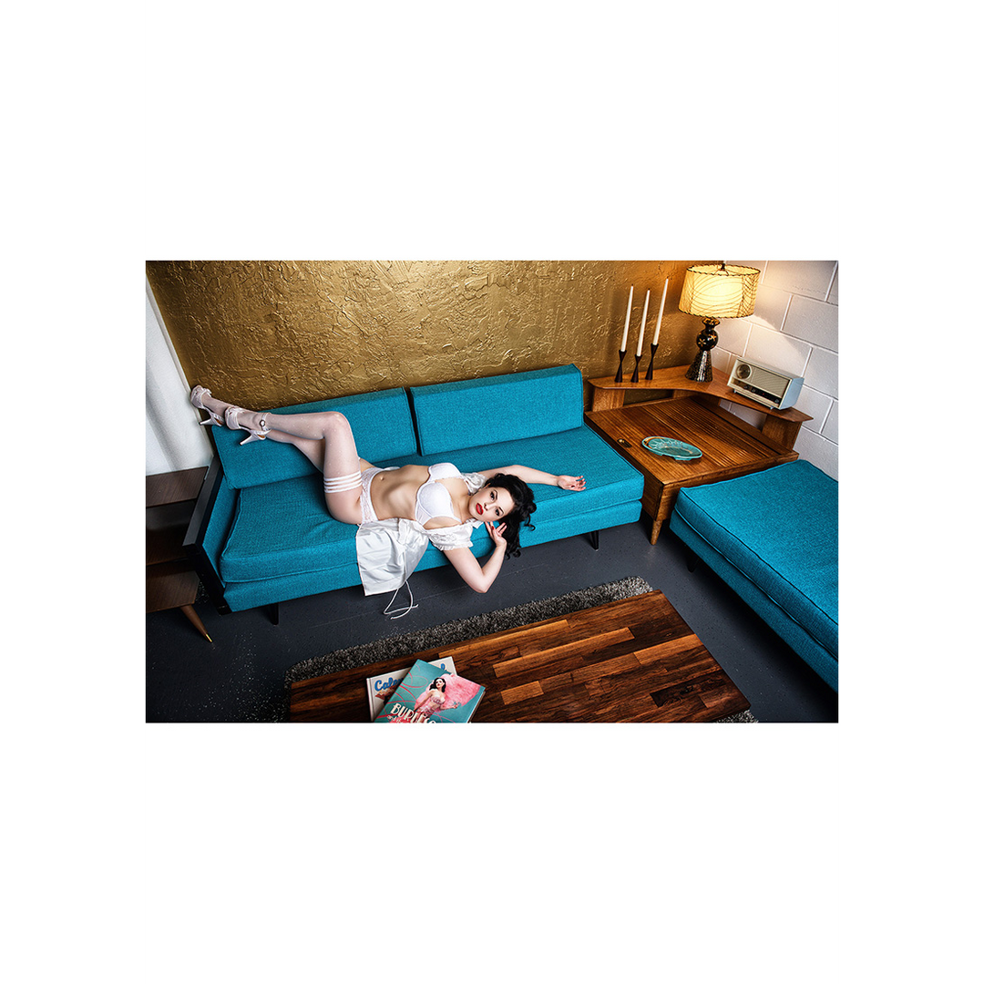 Brooke Leanne Wit Dijhoog | Zijdezachte Retro Thigh Highs