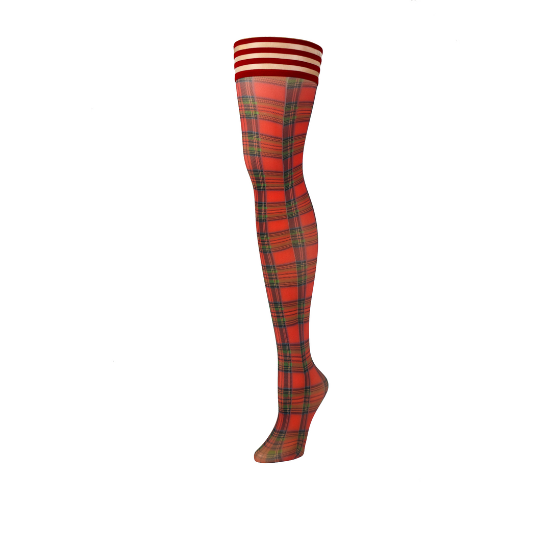 Grace Dijhoog Rood Kousen – Stijlvol & Comfortabel