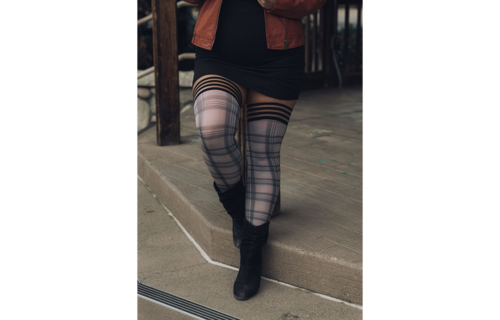 Lori - Thigh High - B - Grey