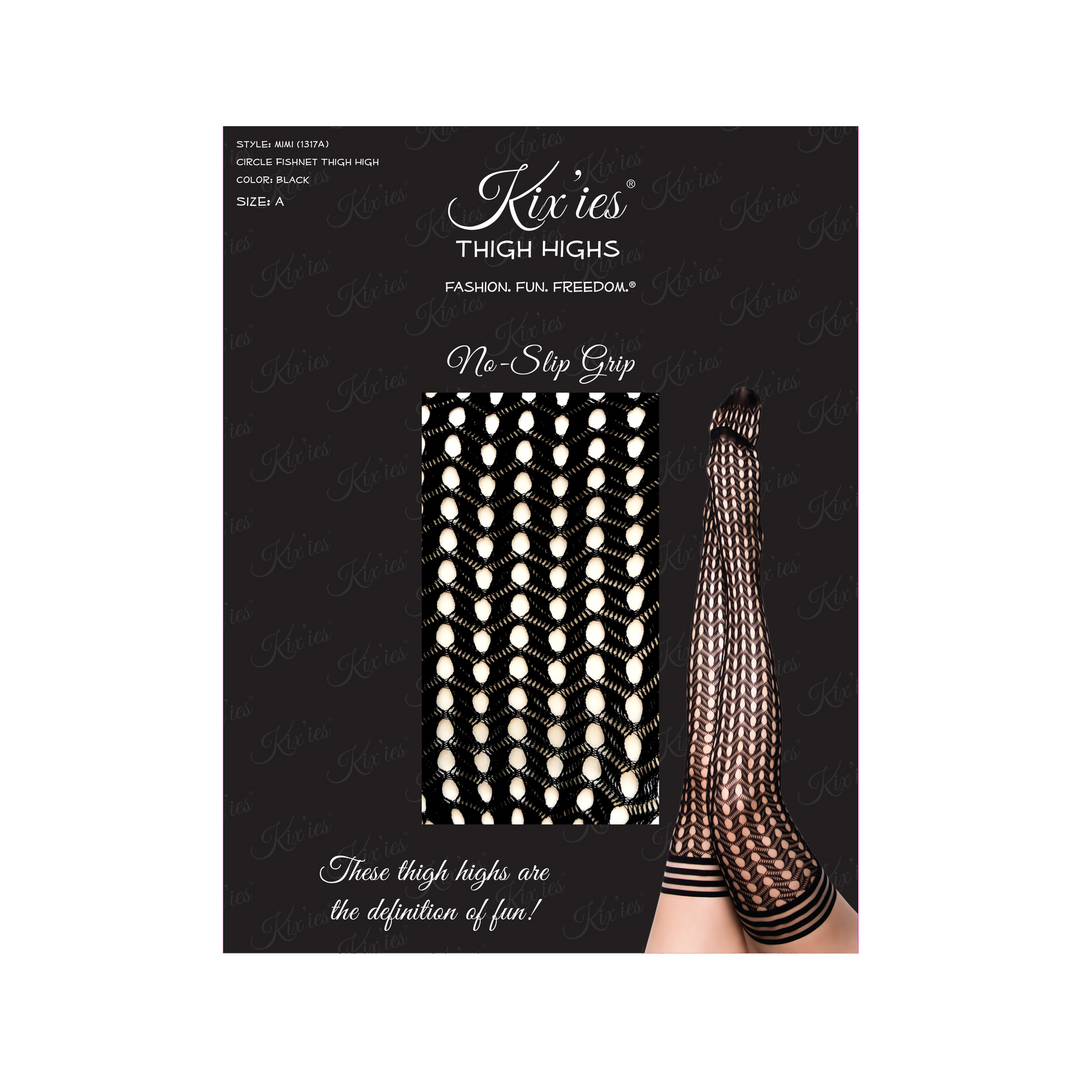 Mimi Zwarte Thigh Highs – Stijlvolle Comfortabele Kix'Ies