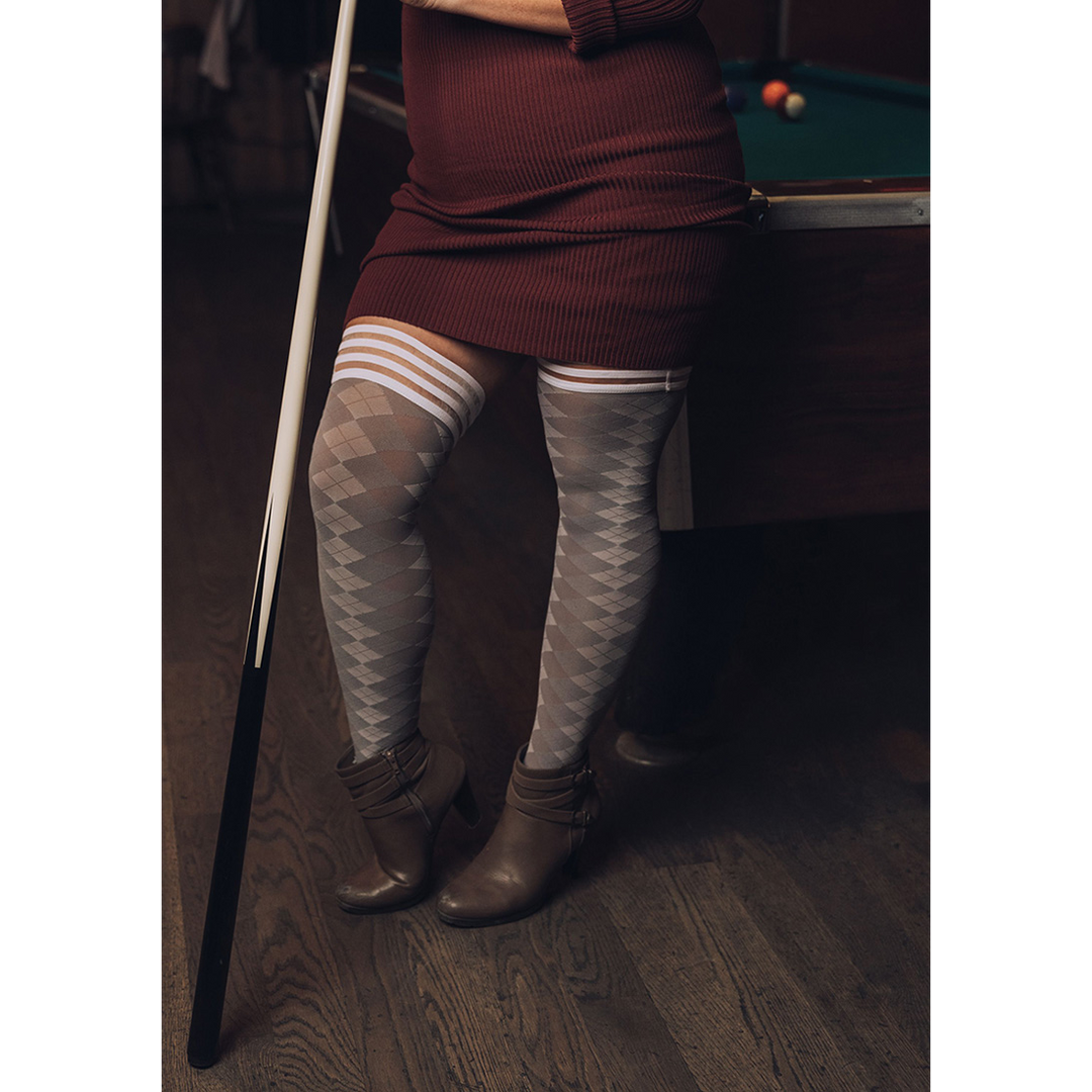 Par 4 Grey Thigh-Highs Kix'Ies | Stylish & Comfortable