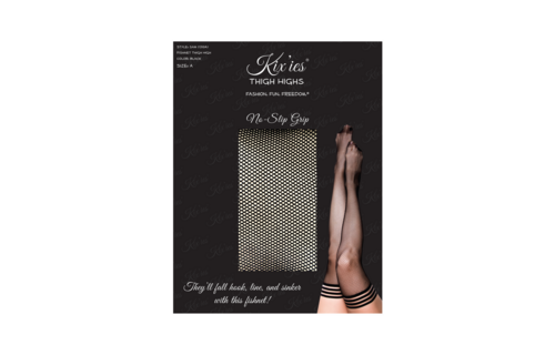 Sam Thigh High Schwarz – Stilvolle Strümpfe von Kix'Ies