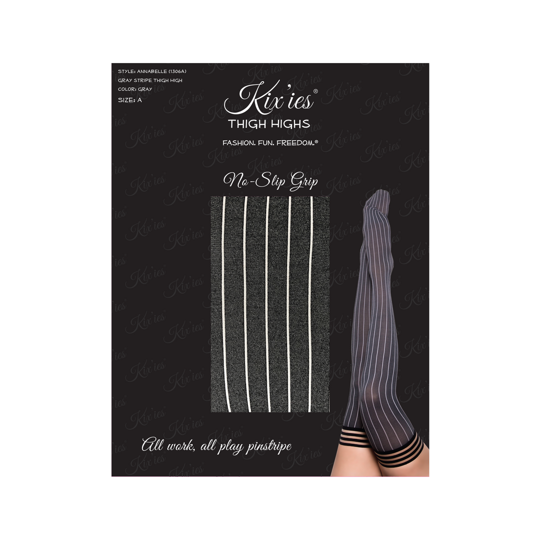 Annabelle Thigh High Grey – Stylish Kix'Ies Overknee Stockings