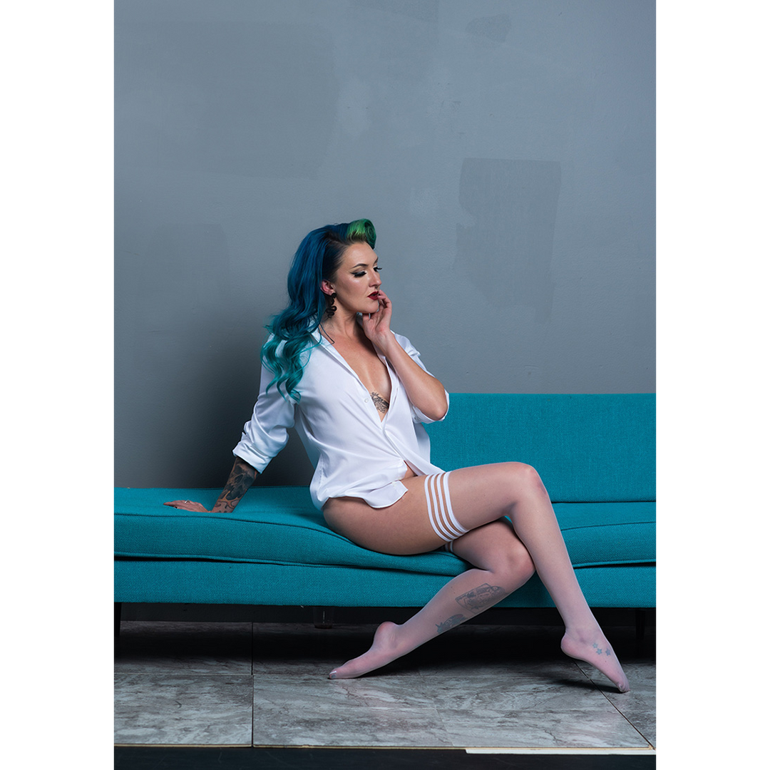 Ashley – Oberschenkelhoch – C – Weiß