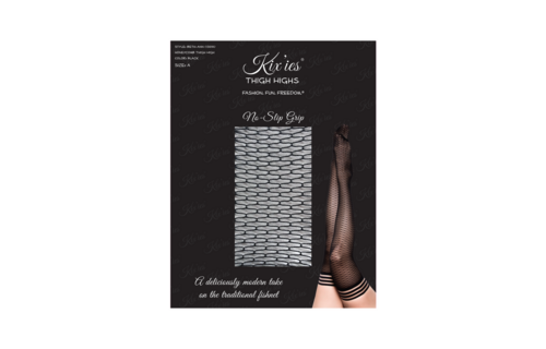Beth Ann Thigh High C Black - Stylish Kix'Ies Comfort Stockings