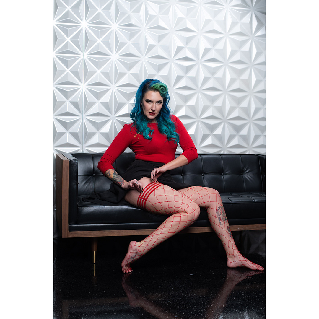 Claudia - Oberschenkelhoch - C - Rot