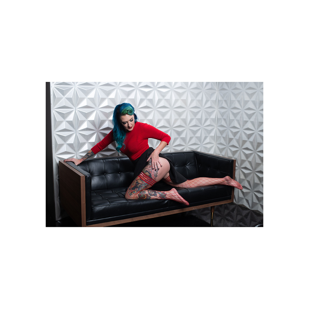 Claudia Red Thigh High Fishnet Stockings | Kix'Ies Must-Have