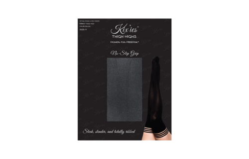 Dana Lynn Dijhoog Zwarte Stay-Ups | Comfort & Stijl Kix'Ies